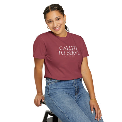 Called to Serve T-Shirt - White Text - Adult