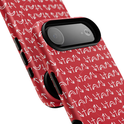 Gospel Symbols iPhone Case - Red - New iPhone 17 Cases Available!!!
