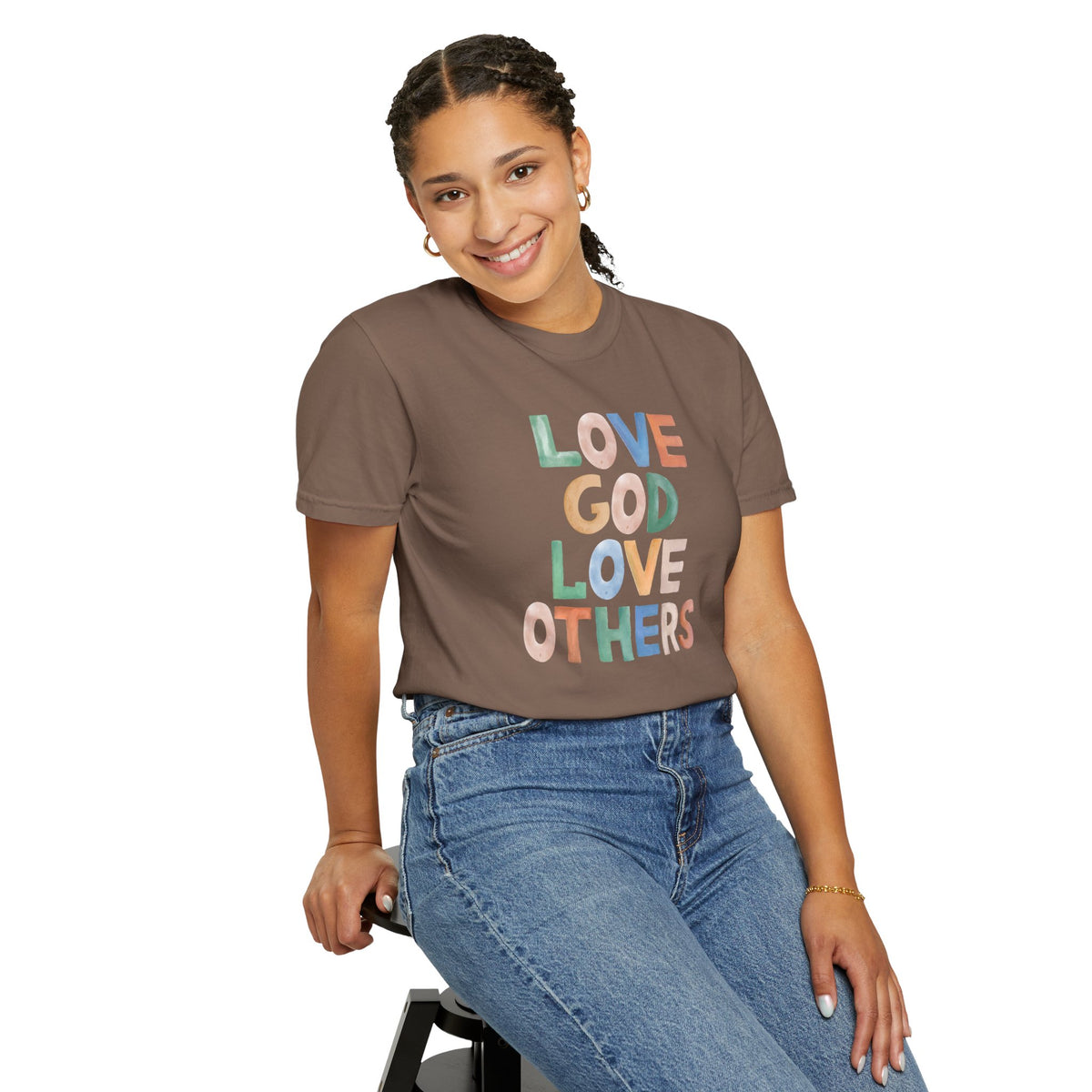 Watercolor - Love God Love Others - Adult
