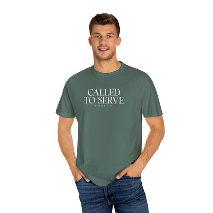 Called to Serve T-Shirt - White Text - Adult