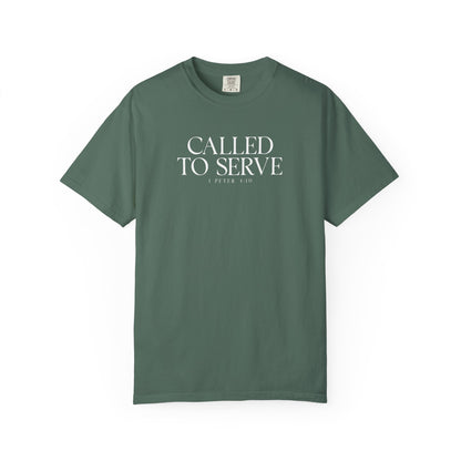 Called to Serve T-Shirt - White Text - Adult
