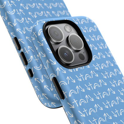 Gospel Symbols iPhone Case - Light Blue - New iPhone 17 Cases Available!!!