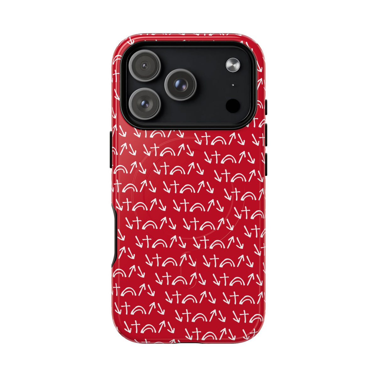 Gospel Symbols iPhone Case - Red - New iPhone 17 Cases Available!!!