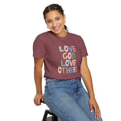 Watercolor - Love God Love Others - Adult