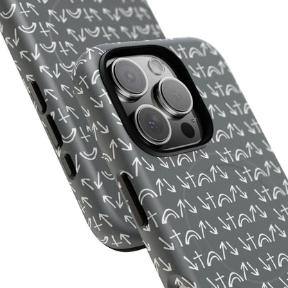 Gospel Symbols iPhone Case - Grey - New iPhone 17 Cases Available!!!