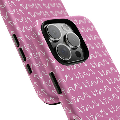 Gospel Symbols iPhone Case - Pink - New iPhone 17 Cases Available!!!