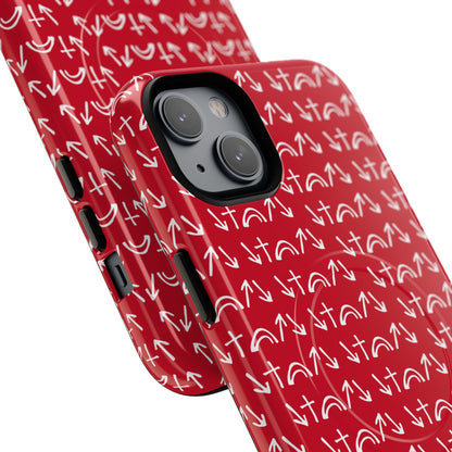 Gospel Symbols iPhone Case - Red - New iPhone 17 Cases Available!!!