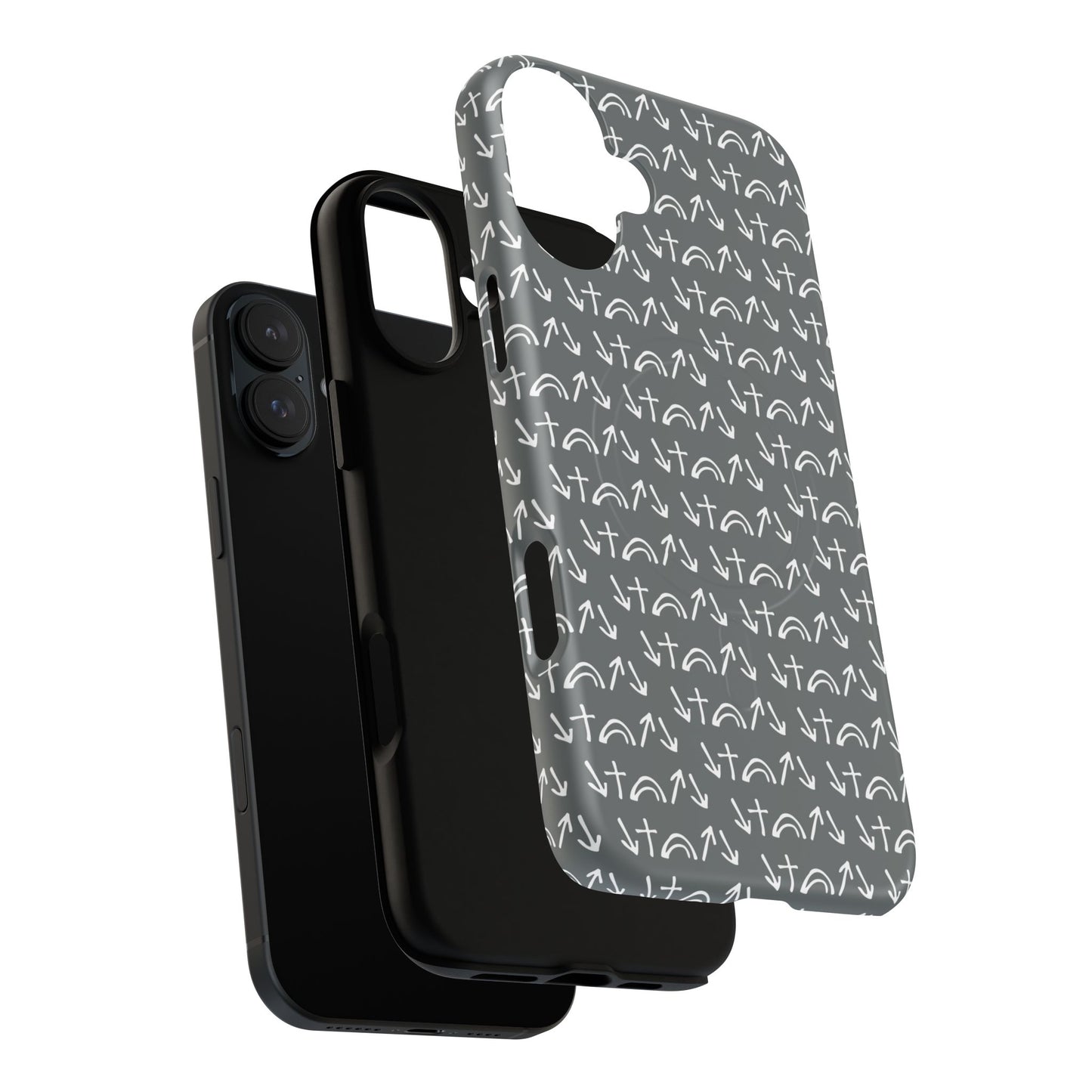 Gospel Symbols iPhone Case - Grey - New iPhone 17 Cases Available!!!