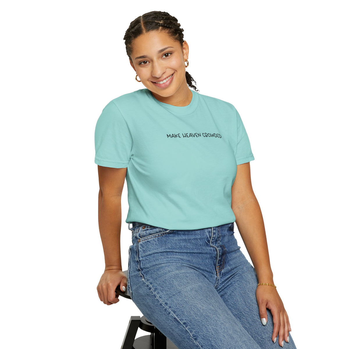 Make Heaven Crowded T-Shirt - Black Text - Adult
