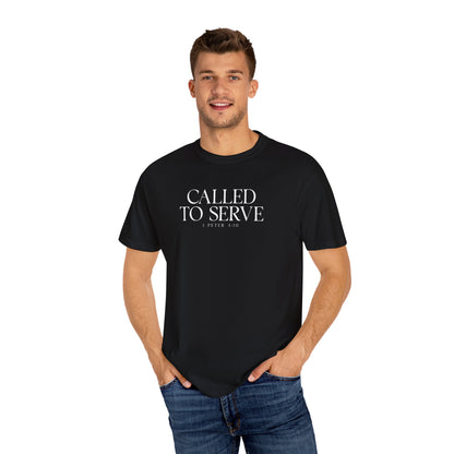 Called to Serve T-Shirt - White Text - Adult