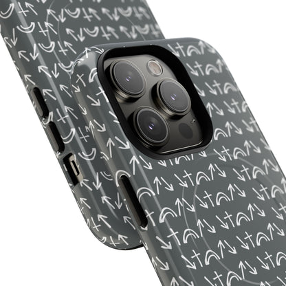 Gospel Symbols iPhone Case - Grey - New iPhone 17 Cases Available!!!