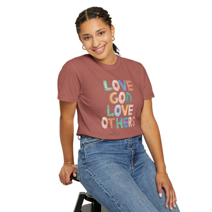 Watercolor - Love God Love Others - Adult