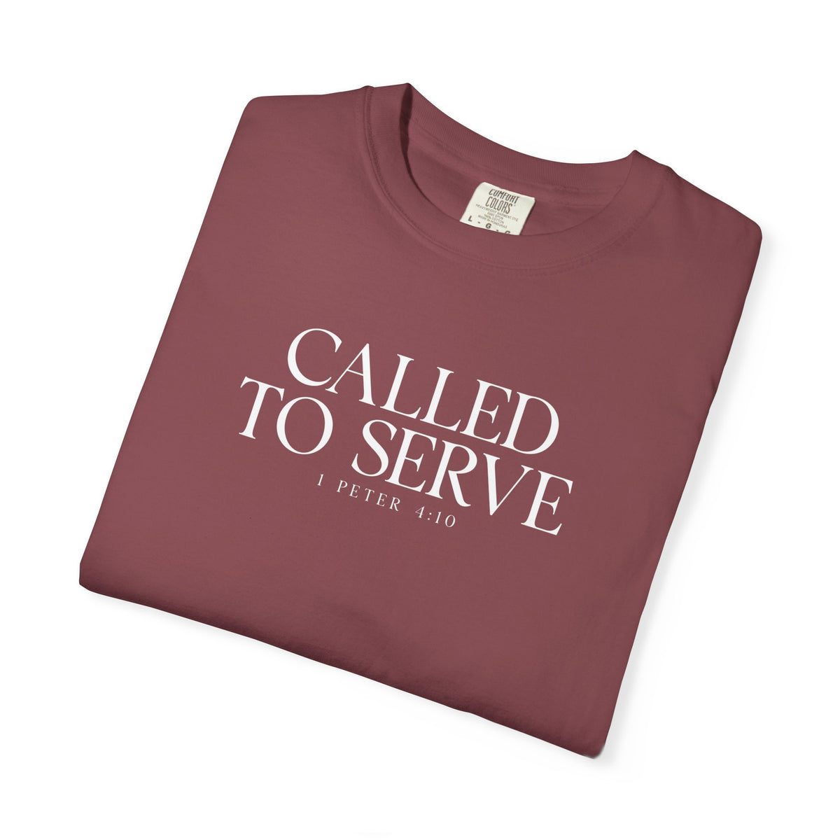 Called to Serve T-Shirt - White Text - Adult