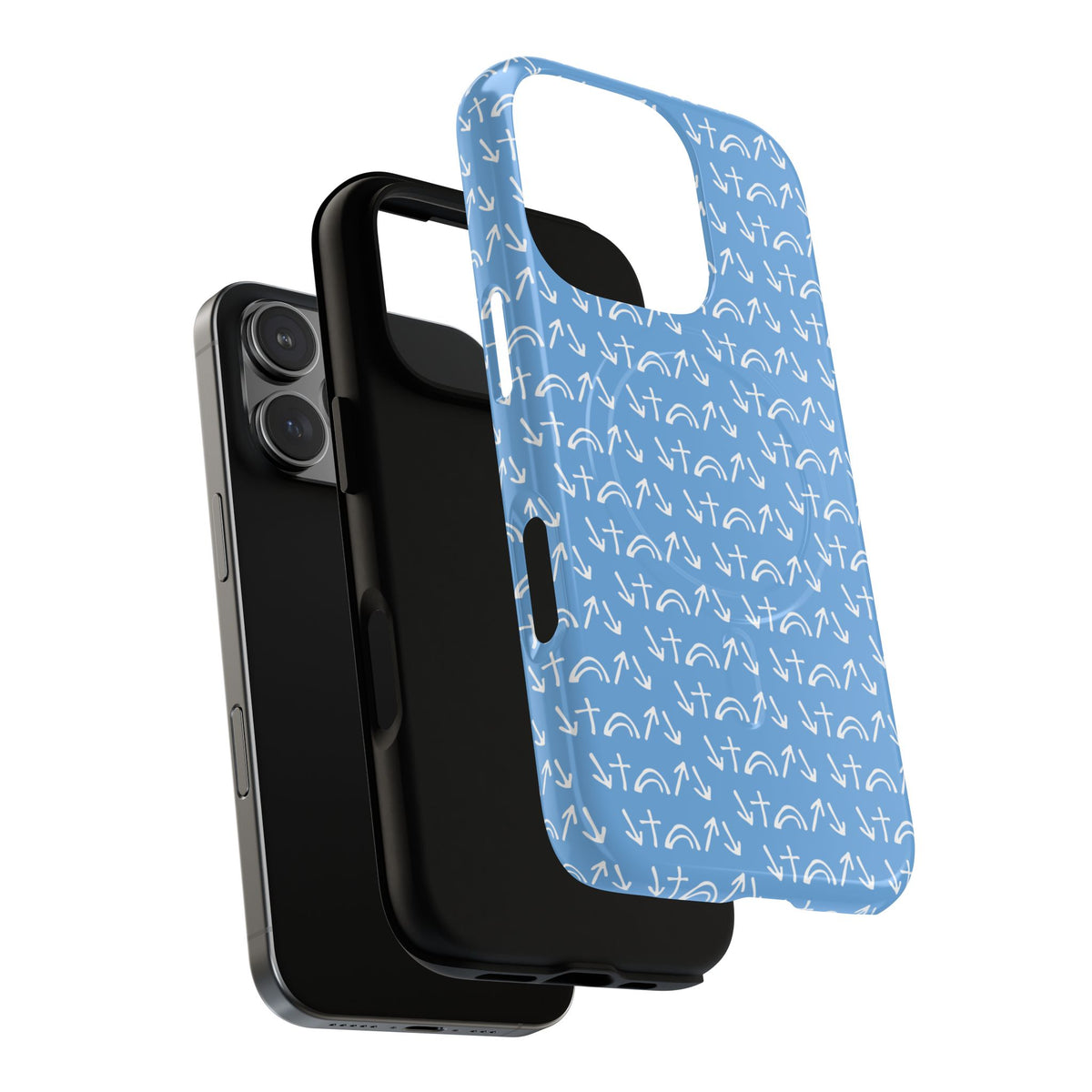 Gospel Symbols iPhone Case - Light Blue - New iPhone 17 Cases Available!!!