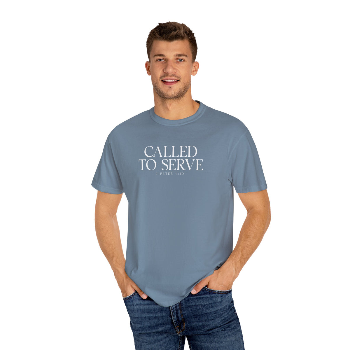 Called to Serve T-Shirt - White Text - Adult
