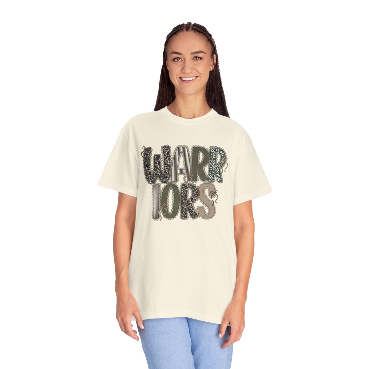 Honey Grove Warriors Cutesy Camo Graphic T-Shirt