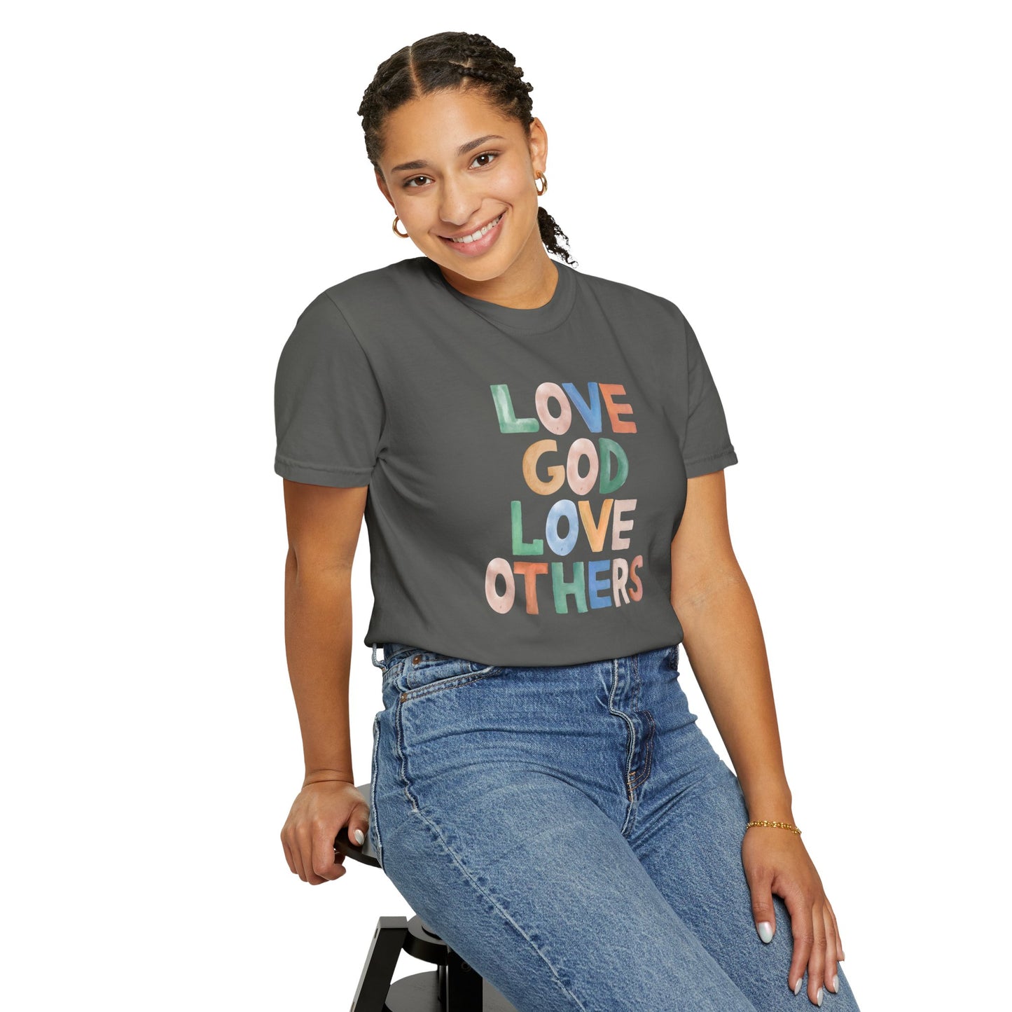 Watercolor - Love God Love Others - Adult