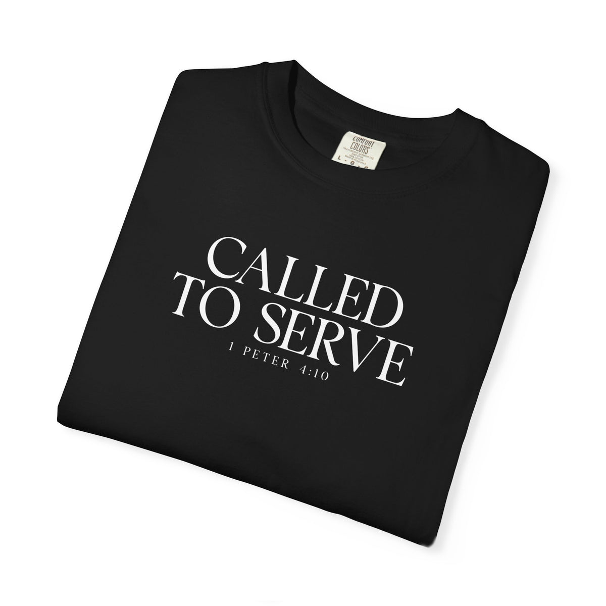 Called to Serve T-Shirt - White Text - Adult