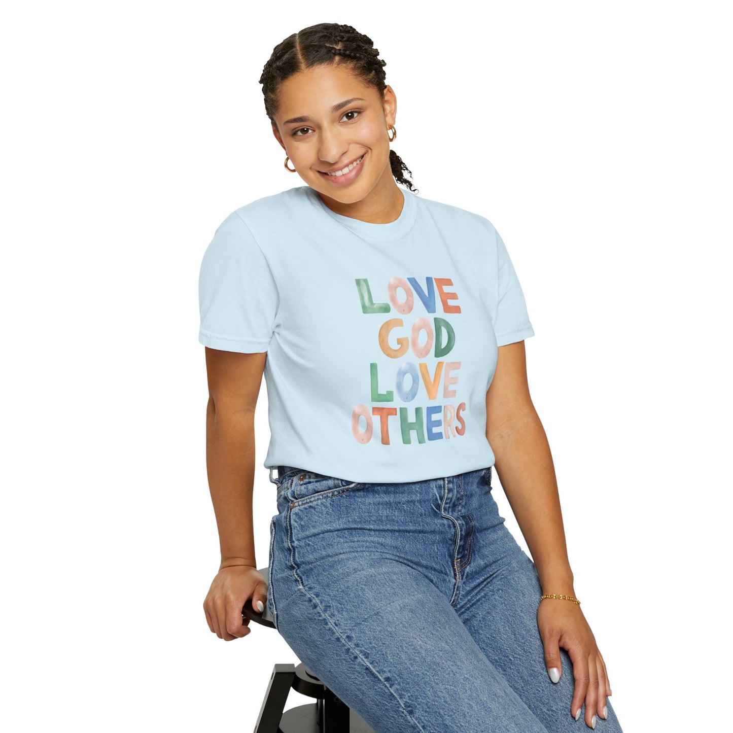 Watercolor - Love God Love Others - Adult