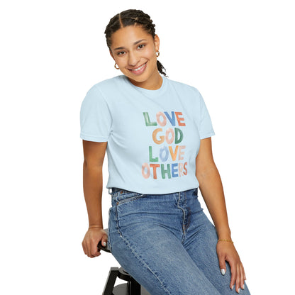 Watercolor - Love God Love Others - Adult