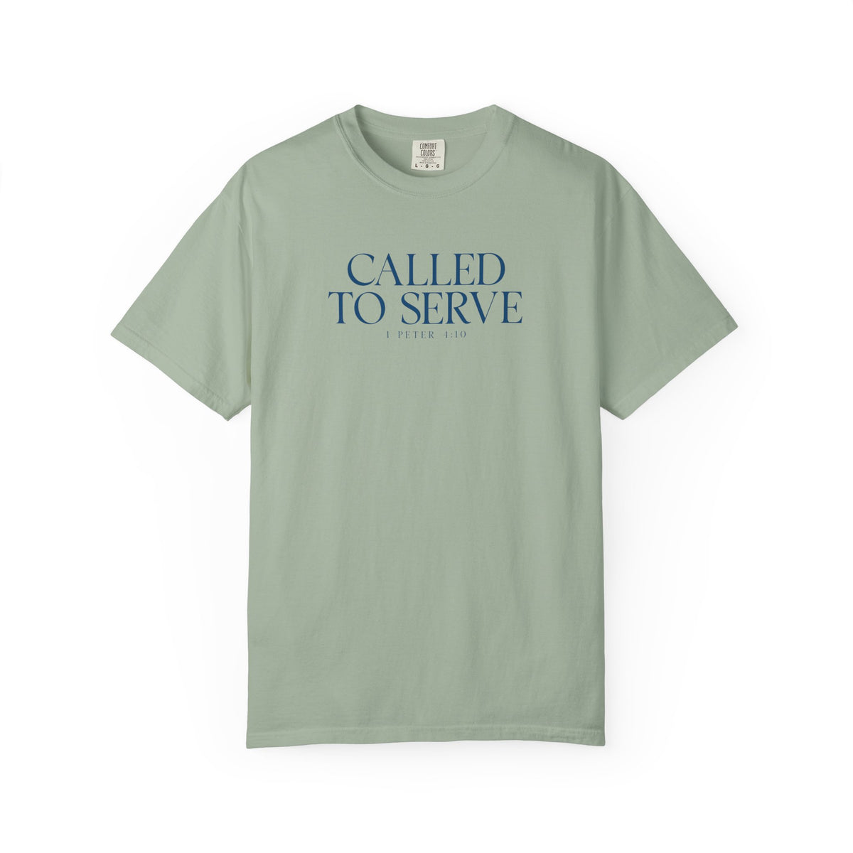 Called to Serve T-Shirt - Blue Text - Adult