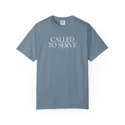 Called to Serve T-Shirt - White Text - Adult