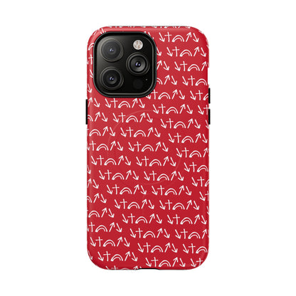 Gospel Symbols iPhone Case - Red - New iPhone 17 Cases Available!!!