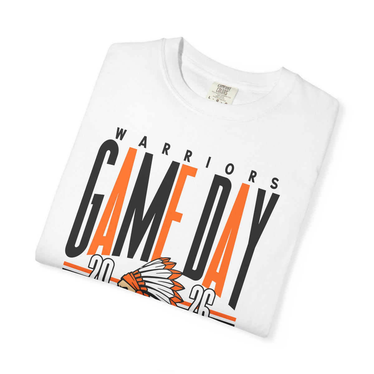 Game Day Warriors T‑Shirt — 'Game Day' Graphic with Native Headdress (Team Spirit Tee)