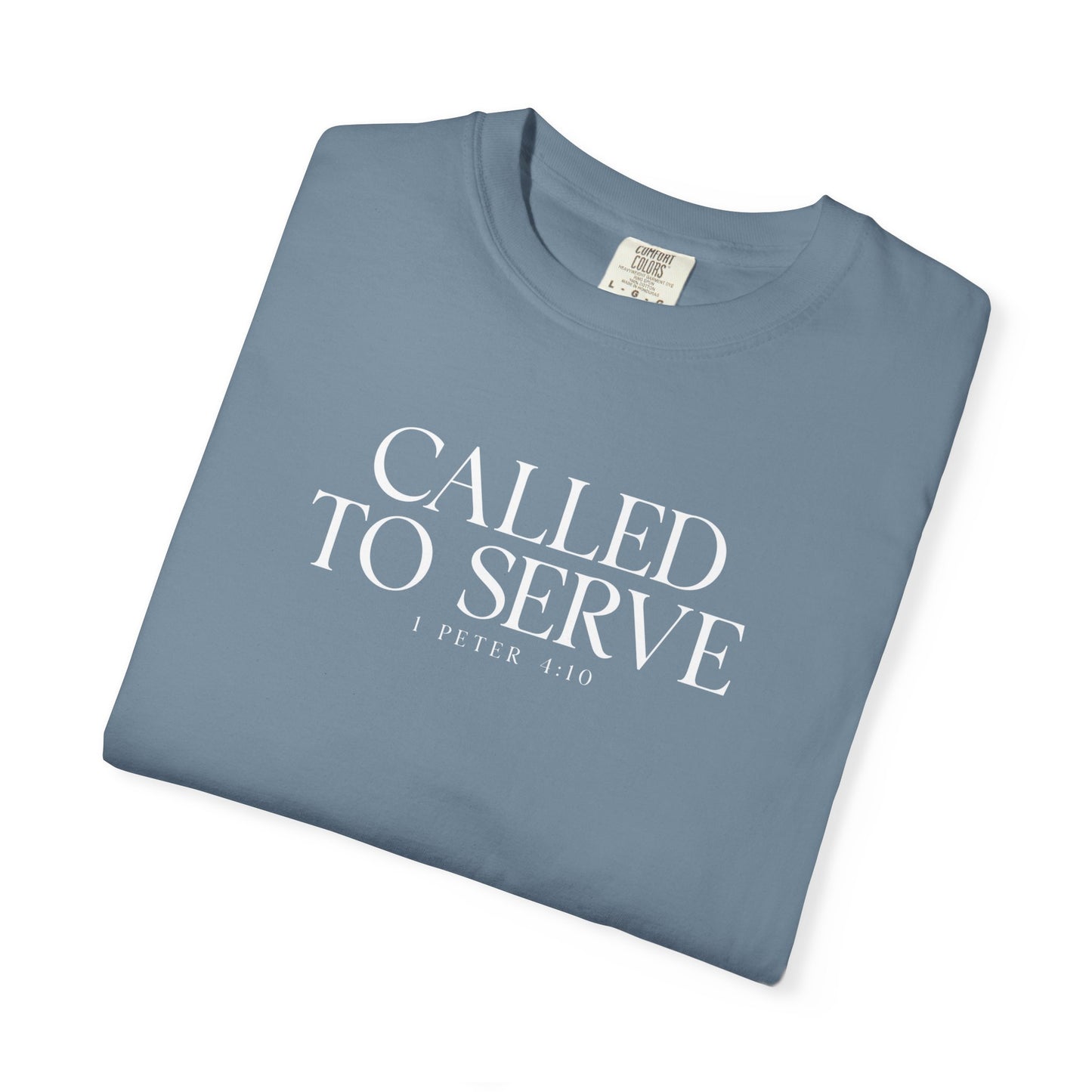 Called to Serve T-Shirt - White Text - Adult