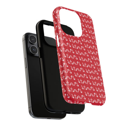 Gospel Symbols iPhone Case - Red - New iPhone 17 Cases Available!!!