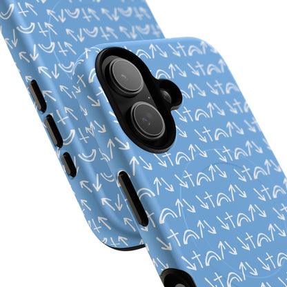 Gospel Symbols iPhone Case - Light Blue - New iPhone 17 Cases Available!!!