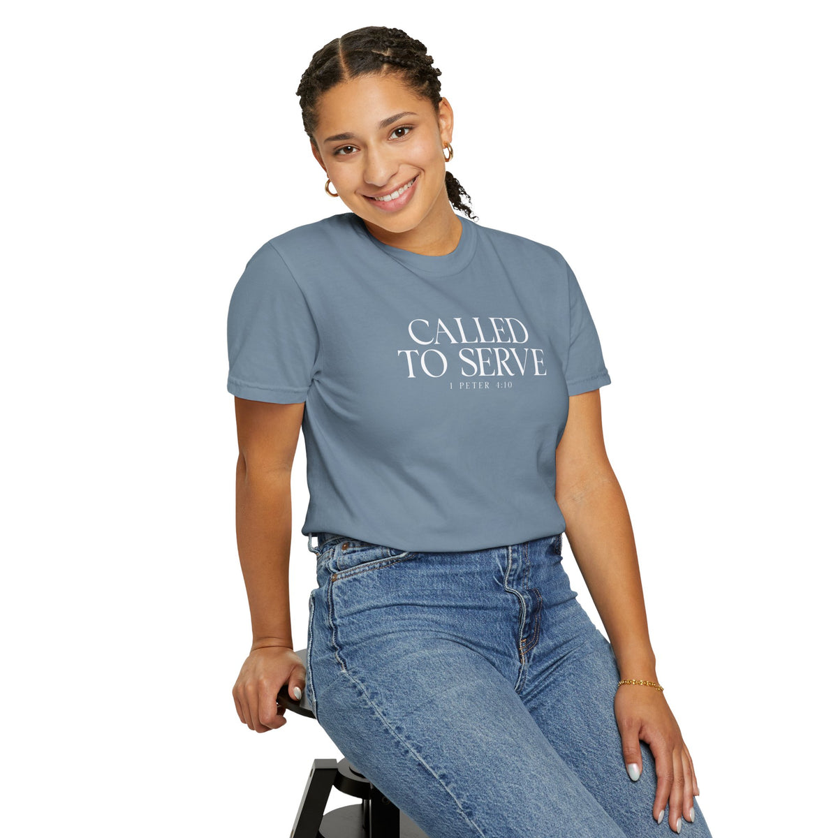 Called to Serve T-Shirt - White Text - Adult