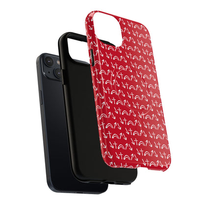 Gospel Symbols iPhone Case - Red - New iPhone 17 Cases Available!!!