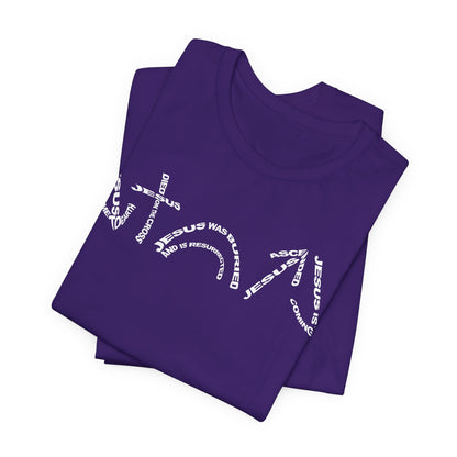 Gospel Symbols T-Shirt - White Text - Adult