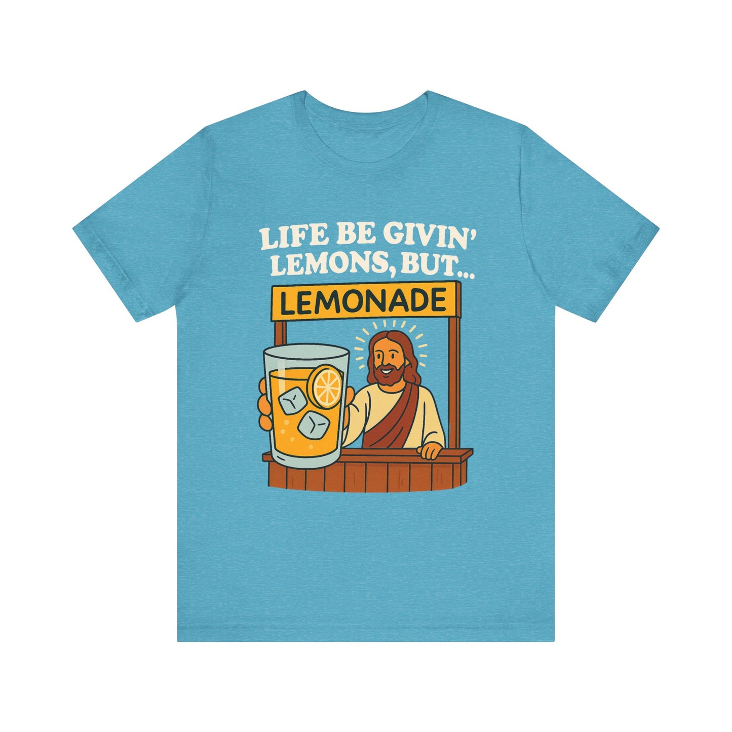 Lemonade Jesus T-shirt - White Text - Adult
