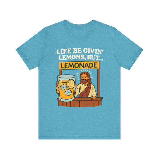 Lemonade Jesus T-shirt - White Text - Adult