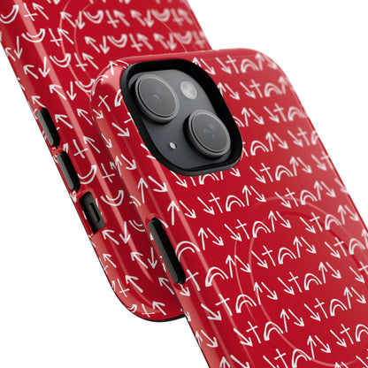 Gospel Symbols iPhone Case - Red - New iPhone 17 Cases Available!!!