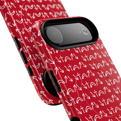 Gospel Symbols iPhone Case - Red - New iPhone 17 Cases Available!!!