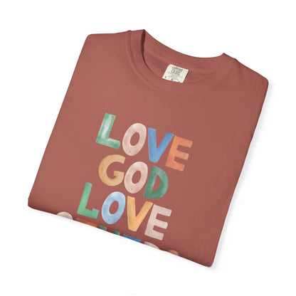 Watercolor - Love God Love Others - Adult