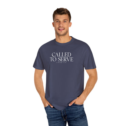 Called to Serve T-Shirt - White Text - Adult