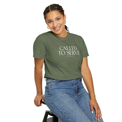 Called to Serve T-Shirt - White Text - Adult