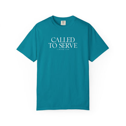 Called to Serve T-Shirt - White Text - Adult