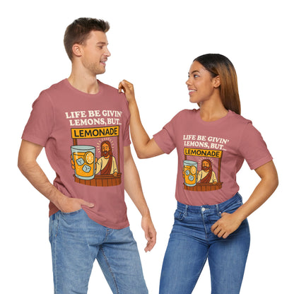 Lemonade Jesus T-shirt - White Text - Adult