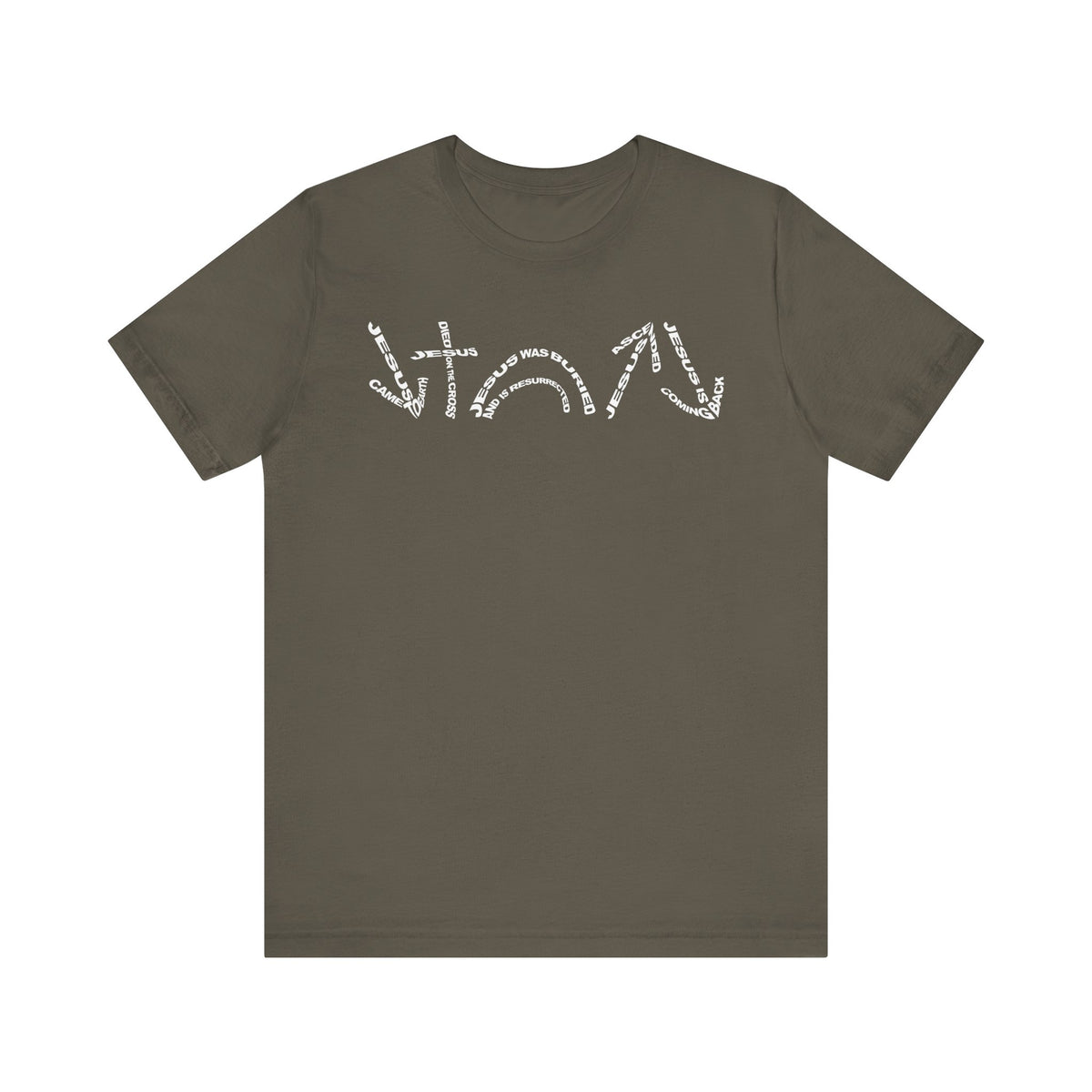 Gospel Symbols T-Shirt - White Text - Adult