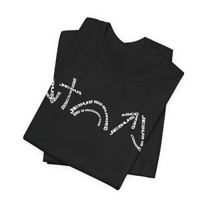 Gospel Symbols T-Shirt - White Text - Adult