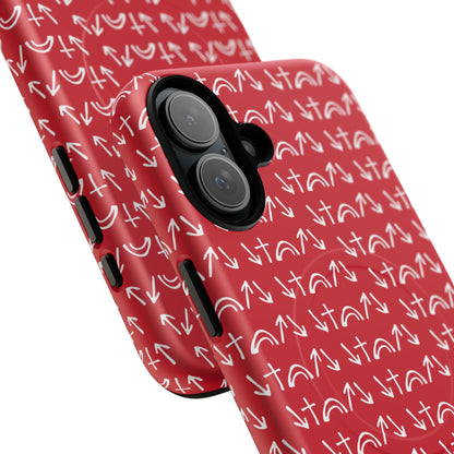 Gospel Symbols iPhone Case - Red - New iPhone 17 Cases Available!!!