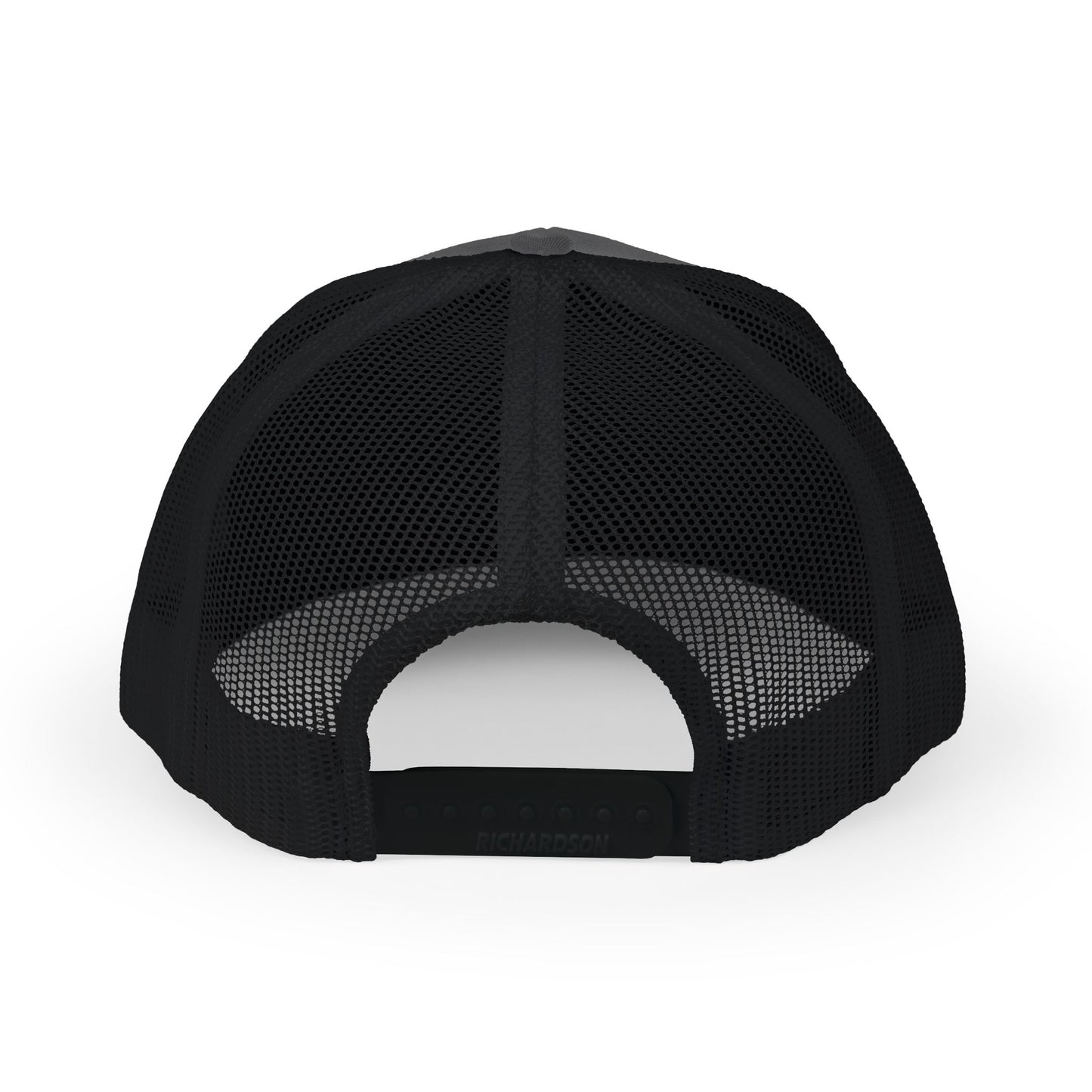 He Must Become Greater – Black Text Snapback Trucker Hat (Richardson 112)