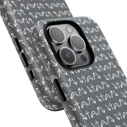 Gospel Symbols iPhone Case - Grey - New iPhone 17 Cases Available!!!