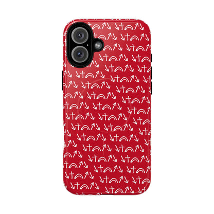 Gospel Symbols iPhone Case - Red - New iPhone 17 Cases Available!!!
