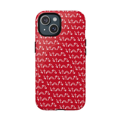 Gospel Symbols iPhone Case - Red - New iPhone 17 Cases Available!!!